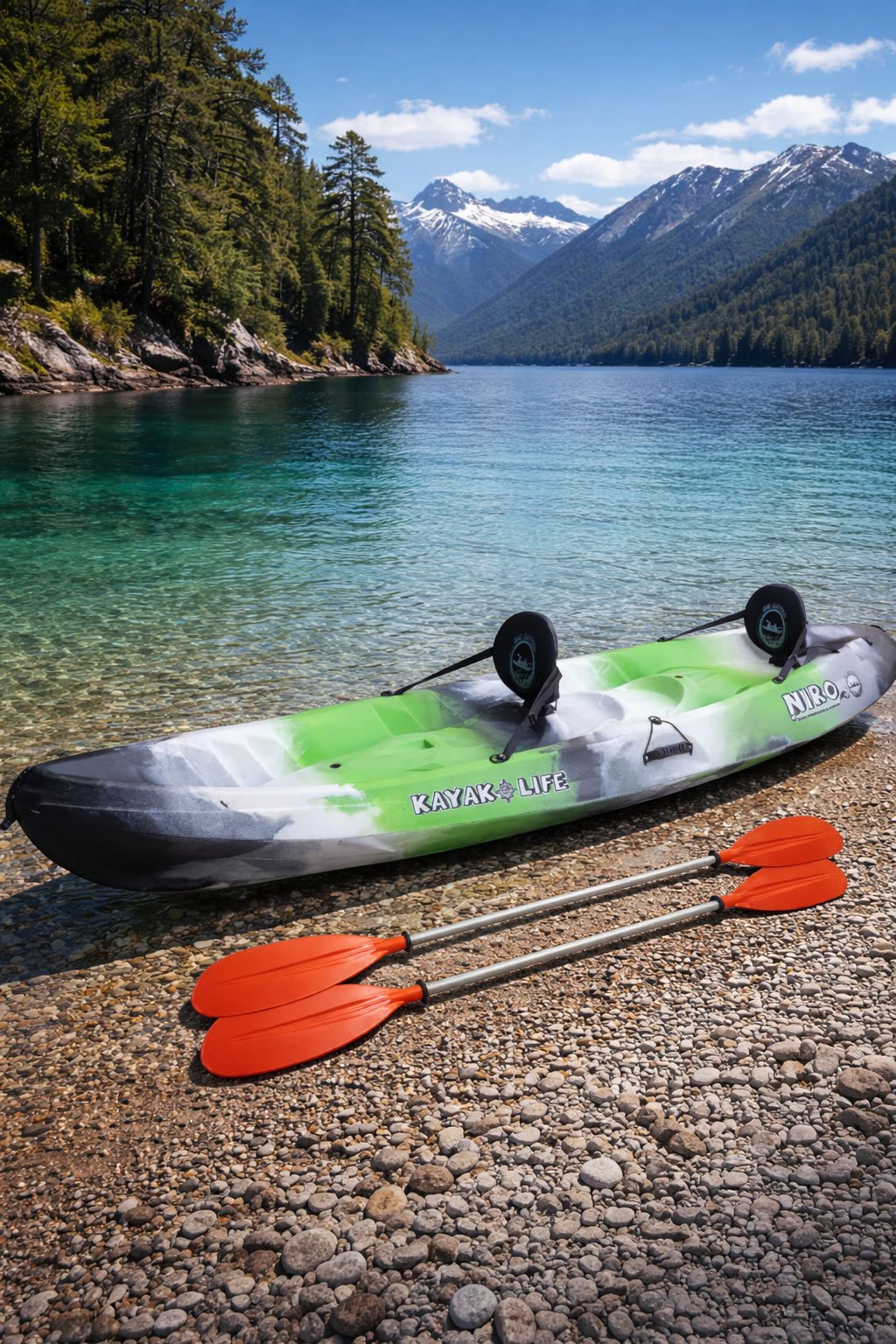 Kayak Niro doble en un paisaje